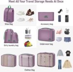 8 Set Packing Cubes for Travel Suitcase Organizer Bags Luggage Packing Cubes Set Travel Essentials Accessories Gifts for Women - Image 4