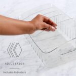 YouCopia FreezeUp Freezer Bin 15", BPA-Free Clear Fridge Organizer with Adjustable Dividers and Handles for Frozen Food and Leftovers - Image 3