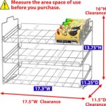 Deco Brothers Stackable Can Rack Organizer for Kitchen and Pantry, Holds Upto 36 Cans, Chrome Finish - Image 3