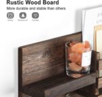 Mail Organizer for Wall Mount – Key Holder with Shelf Includes Letter Holder and Hooks for Coats, Dog Leashes – Rustic Wood with Flush Mounting Hardware (16.5” x 8.7” x 3.5”) - Image 3