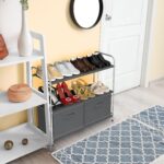 Simple Houseware 3-Tier Closet Storage with 2 Drawers, Dark Grey - Image 7