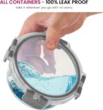 FineDine 24 Piece Premium Borosilicate Glass Meal Prep Containers Glass - Airtight Food Storage Containers with Lids, Hinged Locking Lid, BPA Free, For Meal Prep/Freezer/Oven - Image 5