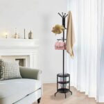 Coat Rack Freestanding, Coat Stand with Umbrella Holder, Metal Coat Tree with 12 Hooks, Coat Hanger Stand for Entryway, Coat Rack Stand for Bedroom, Living Room & Office - Image 4