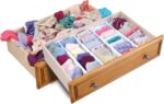 Dial Industries Adjustable Dresser Drawer Clothes Organizer Dividers, Set of 4, 4.5" Deep - Image 3