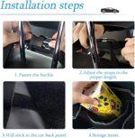 AUCELI Car Trunk Organizer, Backseat Hanging Large Storage with Adjustable Straps, Waterproof Collapsible Cargo Bag with 4 Pockets, Sturdy Space Saver Frees Trunk Floor for SUV, Truck, MPV - Image 4