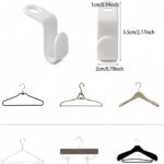 Space Saving Hanger Hooks, 50pcs, Polypropylene, 5KG Max Capacity, Pink Closet Hangers for Clothes (Pink 50PCS) - Image 3