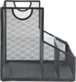 Mind Reader Desktop Organizer, Vertical File Storage, Letter Size, Office, Metal Mesh, 12.15" L x 9.5" W x 9.5" H, Black - Image 5