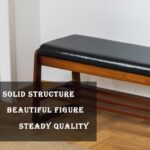 latifolia Solid Wood Bench, Entryway Shoe Bench with Cushion, 2 Tier Shoe Storage Organizer for Hallway, Living Room(Black,21.65''L) - Image 4