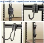 Wallmaster Boltless Shelving Hook Organizer Kit,7 Pcs Adjustable Storage Hanging Accessories for 1.5 inch Keyhole Rack,Garage Heavy Duty Tool Storage System - Image 4
