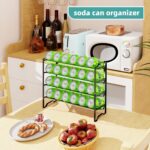 Simple Trending 2 Pack 4 Tier Spice Rack Organizer,Stackable Kitchen Counter Shelves,for Cabinet,Countertop,Pantry, Door or Wall Mount, Metal Mesh,Jars not Included, Black - Image 5