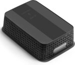 [ 8 Pack ] Plastic Storage Baskets, Small Pantry Organization and Storage Bins, Household Organizers for Laundry Room, Bathrooms, Kitchens, Cabinets, Countertops, Under Sink or Shelves, Black - Image 4