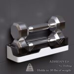 2-Pack Adhesive Shower Caddy, Shower Shelves with Hooks, No Drilling Shower Racks for inside shower & Kitchen Storage - Image 4