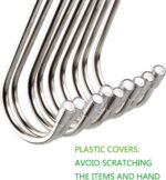 20 Pack 3.4" S Shaped Hooks Stainless Steel Metal Hangers Hanging Hooks for Kitchen, Work Shop, Bathroom, Garden - Image 3