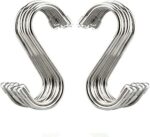 20 Pack 3.4" S Shaped Hooks Stainless Steel Metal Hangers Hanging Hooks for Kitchen, Work Shop, Bathroom, Garden - Image 2