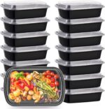 38oz Meal Prep Containers, Extra Large &Thick Food Storage Containers with Lids, Reusable Plastic,Disposable Bento Box,Stackable,Microwave/Freezer/Dishwasher Safe, BPA Free (30Pack) - Image 2