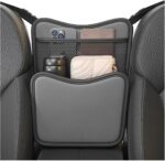 Car Organizer Storage Between Seats, Leather Large Capacity Automobile Handbag Hanging Store Content Bag, Auto Console Organizer Holder for Snack Phone Document Storages, Car Accessories (Gray) - Image 2