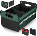 Car Trunk Organizer, Car Storage Organizer, Collapsible Multi Compartment for Car, Suv, Sedan, Truck, 100L, Extra Larger (Green, 50L) - Image 2