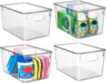 ClearSpace Plastic Storage Bins With lids, 4 Pack – Perfect Pantry Organization and Storage – Fridge Organizer, Pantry Storage Containers and Storage Bins, Cabinet Organizers - Image 2