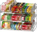 Deco Brothers Stackable Can Rack Organizer for Kitchen and Pantry, Holds Upto 36 Cans, Chrome Finish - Image 2