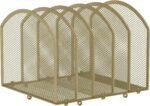 Desk File Organizer 5 Sections Desktop Organizer File Sorter Office Organization File Folder Holder for Office School & Classroom (Gold, 5 Section - 1Pack) - Image 2