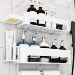 Large Shower Caddy, 4 Pack Adhesive Shower Organizer, 15.15in Large Capacity Bathroom Shelves, No Drilling for Bathroom Organizers and Storage & Home Decor & Kitchen(White) - Image 2