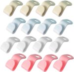 Meafeng 4 Color Hangers Hooks 100pcs Closet Organizer Space-Saving Stackable Hangers for Closet - Image 2