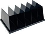 Officemate Recycled Large Standard Sorter, 5 Compartments, 13.5 x 9 x 5 Inches, Black (26192) - Image 2