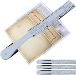 PerKoop Plastic Document Sorter Alphabetical File Organizer Compact Upright Space Saving Paper Organizer for File Office, Grey, 2.52 x 23.5 inches(1 Set) - Image 2