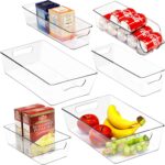SimpleHouseware Refrigerator Storage Organizer Bins, Assorted Set of 6 - Image 2