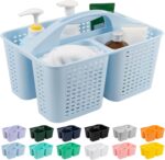 Tiawudi Portable Shower Caddy, Caddy Organizer with Handle, Plastic Shower Basket Hold Soap, Shampoo, Hair Supplies and Beauty Products, Cleaning Supplies Organizer for Home, Dorm, Shelf and Cabinet - Image 2