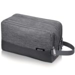 Toiletry Bag for Men Hanging Dopp Kit Water Resistant Shaving Bag Small Toiletry Bag for Traveling (Denim Grey) - Image 2