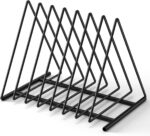 Triangle File Folder Racks,7 Sections File Holder,File Storage Sorter/Stand,Desktop File Organizer,Wire Organizer Rack,Magazine Folder Holder,Letter/Legal,Suitable to Hold Large/Small Items - Image 2