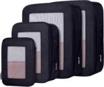 Ultralight Compression Packing Cubes Travel for Suitcases ，Compressible Mesh Packing Cubes for Travel Women Packing Organizers 4 Set - Image 2