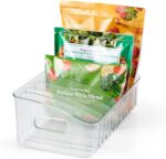 YouCopia FreezeUp Freezer Bin 15", BPA-Free Clear Fridge Organizer with Adjustable Dividers and Handles for Frozen Food and Leftovers - Image 2