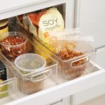 iDesign Plastic Stackable Pantry Bin with Handles for Cabinets or Fridge, Clear, Made in USA - Image 4