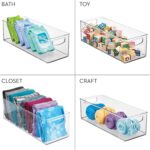 iDesign Plastic Stackable Pantry Bin with Handles for Cabinets or Fridge, Clear, Made in USA - Image 5