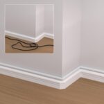 ZhiYo 113in Cord Covers for Wires on Wall, One Cord Hider Wall, Self-Adhesive Wire Covers for Cords, Paintable TV Cable Hider Cable Management Kit, 8X L14.2in, W0.5in H0.4in, White - Image 6