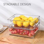 12 Pack Refrigerator Organizer Bins, 3 Sizes Stackable Clear Pantry Storage with Handles for Fridge, Freezer, Shelves, Drawer, Snack Organizer for Home & Kitchen - Image 4