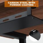 16.5" Under Desk Cable Management Tray - Metal Cord Organizer with Heavy-Duty Clamp, No Drilling, Workspace Organizer for Office/Home (Black) - Image 3