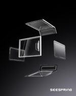 Shoe Storage Boxes Fit Size 13, White Plastic Stackable Shoe Organizer for Closet, Shoe Rack & Holder Sneaker Container, Thicken & Sturdy 6-Sided Hard Clear White 6 Pack - Image 3