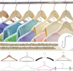 50 Pieces Hanger Connector Hooks Metal Hanger Extender Hooks Stable Clothes Connector for Different Clothes Hangers, 8.7 mm/0.34 Inch Hole Diameter, Silver - Image 4