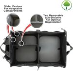 TRUNKCRATEPRO Trunk Organizer For Car, Suv, Truck | Premium Adjustable Multi Compartments Collapsible Car Trunk Organizer With Securing Straps & Non-Slip Bottom (Large Size, Black) - Image 4