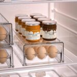 BPA Free Refrigerator Organizer Bins, Stackable Egg Holder, 18 Egg Tray - Image 6
