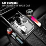 Car Seat Gap Filler Organizer, 2 Pack Multifunctional Car Seat Organizer with Adjustable Cup Holder, Universal Car Seat Storage Box for Phone, Glasses - Image 3