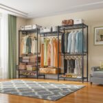VIPEK V10 Garment Rack Large Size Heavy Duty Clothes Rack with Hanging Rods, Adjustable Shelves & 2 Slid Storage Baskets, Wire Clothing Rack 68.9" W x 15.7" D x 76.4" H, Max Load 920 LBS, Black - Image 3