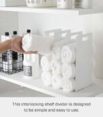 Yamazaki Home Tower White Interlocking Towel Organizer (Set of 2) - Image 4