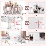 Rotating Makeup Organizer, 360° Spinning Skincare Organizers, Adjustable Layer Cosmetic Storage Lazy Susan Makeup Organizers for Dresser Bathroom, Medium, Clear - Image 3
