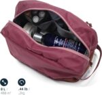 Travel Toiletry Bag 8L for Women, Large Packing Cube with Waterproof TPU Wet/Dry Compartment (02 Valkyrie Red) - Image 4