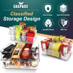 6-Pack Pantry Organizer Bins – Clear Storage Containers for Pantry, Kitchen, Fridge, Cabinet, or Shelf – Perfect for Snacks, Food, Drinks & Multi Purpose - Image 3