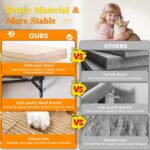 5-in-1 Cat Wall Shelves, Multi-Level Cat Climbing Furniture, Perch & Lounge for Indoor Cats, Space-Saving Wall Mounted Cat Shelves for Play & Rest (Natural Wood) - Gray - Image 4